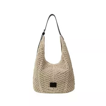 Белая сумка-ведро из воска Tiya, ручной работы, для женщин, новая летняя 2025 года, большой вместимости, на одно плечо Beige