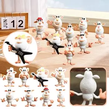 Белая свинья Фигурка Фигурка, Креативное украшение Анимация Фигурка Настольное украшение One Size белый