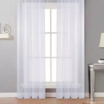 Белая Тюлевая Занавеска 300 х 270 см