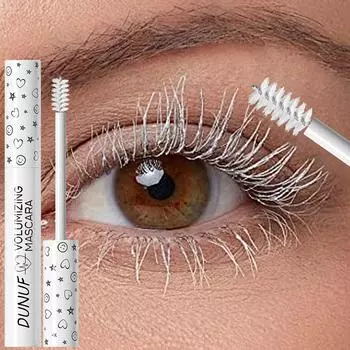 Белая тушь для ресниц — придание объема и удлинение, эффект подкручивания, водостойкая, тонкая щеточка, подходит для всех типов кожи, идеально подходит для новичков 04#