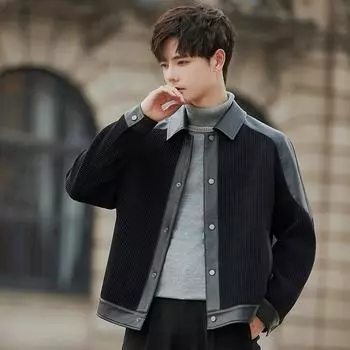 Белая утиная легкая куртка-пуховик мужская осенне-зимняя утолщенная теплая кожаная куртка мужское пальто 2XL