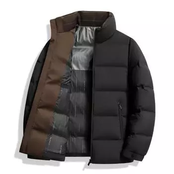 Белая утиная пуховая куртка осень и зима новая мужская короткая пуховая куртка утепленная пуховая куртка M