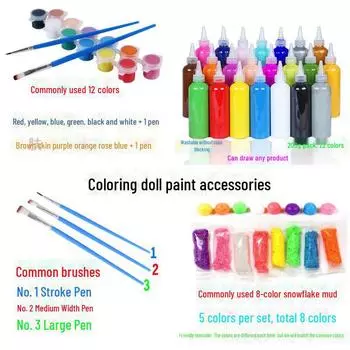 Белая виниловая гипсовая кукла для акрилового искусства своими руками и рисования граффити