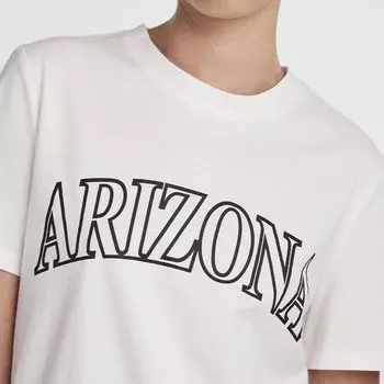 Белая женская футболка с принтом «Аризона» PIECES XS белый