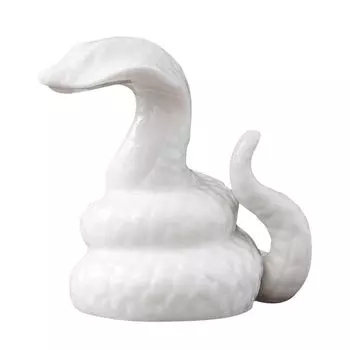 Белая змея Статуэтка 2025 года Знак зодиака Статуэтка змеи Змея Товары на удачу Интерьер Удача Увеличение Денежная удача Амулет Товары фен-шуй Новый год