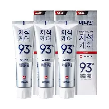 Белая зубная паста Median Tartar Care, 120 г, 3 шт.