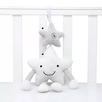 Белая Звезда Детская Машинка Подвесная Музыкальная Игрушка Ветер Чим Five-pointed star car hanging