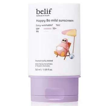 belif Baby s Happy Bo Mild Sunscreen SPF50+ PA++++, 50мл, 1 шт. 1 PCS