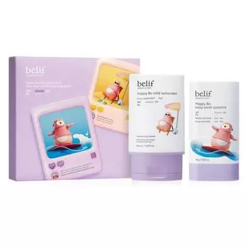belif Happy Bo Mild Sunscreen 50 мл + Sun Stick 18 г Duo Special Set SPF50+ PA++++