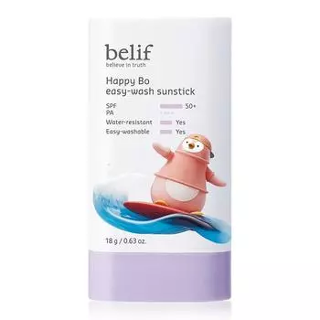 belif Happy Boy Easy Wash Солнцезащитный стик SPF50+ PA++++, 18г, 1 шт.