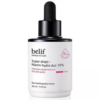 Belif Super Drops Niacin Hydra Duo 10% ампула, 30 мл, 1 шт. 1 PCS
