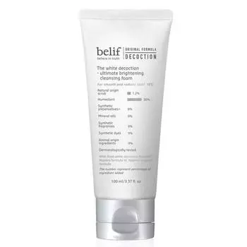 belif the white decoction идеальная осветляющая очищающая пена