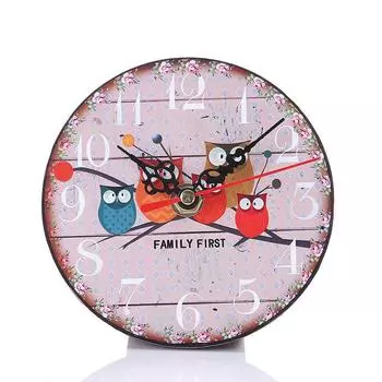 Белка Дерево Сова Мультяшные Настенные Часы Детский Сад Дом Детская Декор Комнаты A