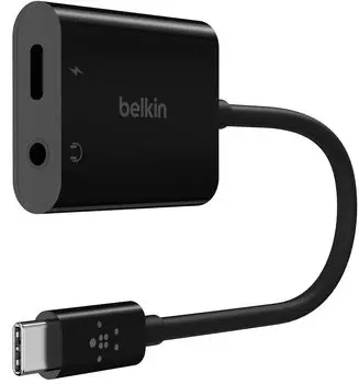 Belkin Audio Charging Adapter 60W Fast Charging Compatible with iPhone 15 iPad Pro iPad mini iPad Air Galaxy Xperia Pixel LG Huawei P NPA004btBK 3.5mm