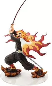 Bell Fine Demon Kimetsu no Yaiba Rengoku Kyoujuro Scale Полная фигурка, окрашенная в ПВХ, BF24319 Slayer: 1/8