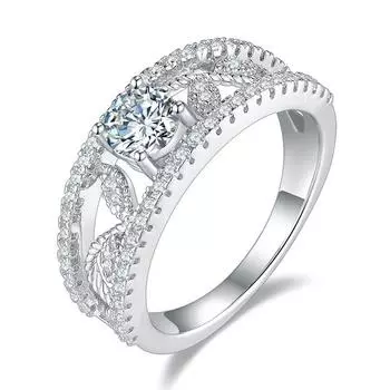 BELLA BOX 50 минут 8-сердце 8-стрелок с покрытием PT950 Групповой набор с бриллиантом, имитирующим бриллиант Mosan, открывающееся кольцо для женщин Adjustable Opening кармин