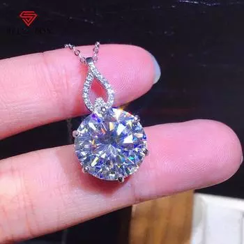Bella Box 6,5 карат, круглый модный кулон, женское ожерелье, цепочка на ключицу, ювелирные украшения