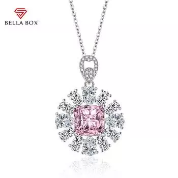 BELLA BOX цветок кулон ожерелье несколько цветов модные свадебные помолвочные украшения розовый