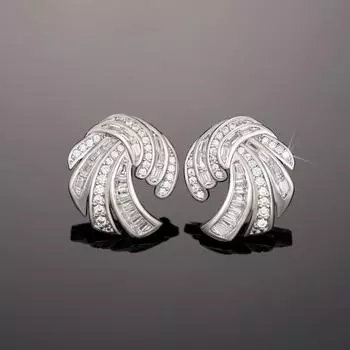 BELLA BOX Европа и США Новые многослойные серьги неправильной формы Ретро Дворцовый арт-стиль Круглые уши Свадебные украшения a pair платиновый