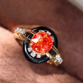 BELLA BOX французское ретро Fantawild Stone Jewelry регулируемое кольцо подходит для женских свадебных вечеринок модные украшения Adjustable Opening