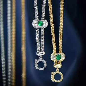 BELLA BOX Италия Легкая Роскошная Ретро Изумрудная Молния Подходит Для Женщин Повседневная Вечерняя Одежда About 65cm серебряный