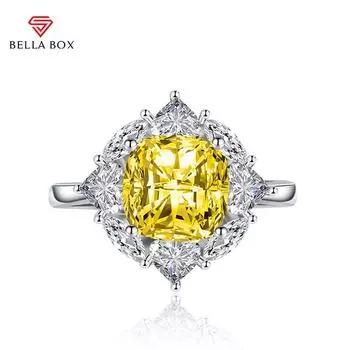 BELLA BOX классические открывающиеся кольца изменяемого размера для женщин с цирконом, ювелирные изделия для помолвки, подарок Adjustable Opening зелёный