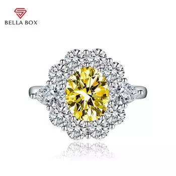 BELLA BOX классические открывающиеся кольца изменяемого размера для женщин с цирконом, ювелирные изделия для помолвки, подарок Adjustable Opening зелёный