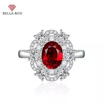 BELLA BOX классические открывающиеся кольца изменяемого размера для женщин с цирконом, ювелирные изделия для помолвки, подарок Adjustable Opening зелёный