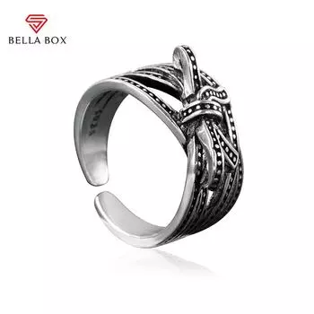 Bella Box классические тайские серебряные кольца изменяемого размера с бабочкой для женщин/мужчин пара кольцо юбилейная вечеринка модные ювелирные изделия Resizable белый