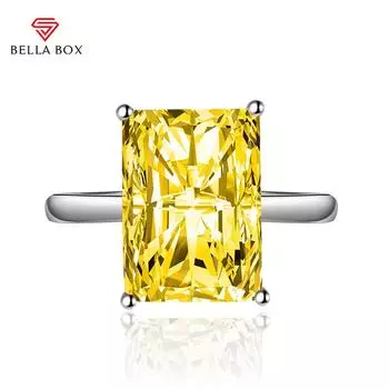 BELLA BOX кольца изменяемого размера для женщин с цирконом, ювелирные изделия для помолвки, подарок Adjustable Opening зелёный