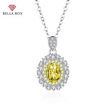 BELLA BOX кулон ожерелье несколько цветов модные свадебные помолвочные украшения розовый