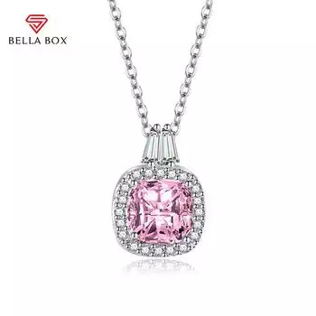 BELLA BOX квадратный кулон ожерелье несколько цветов модные свадебные помолвочные украшения синий