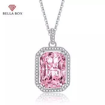 BELLA BOX квадратный кулон ожерелье несколько цветов модные свадебные помолвочные украшения синий