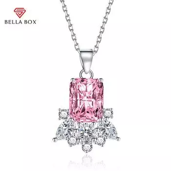 BELLA BOX квадратный кулон ожерелье несколько цветов модные свадебные помолвочные украшения синий