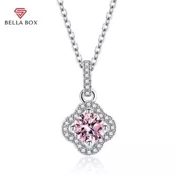 BELLA BOX Lucky Clover кулон ожерелье несколько цветов модные свадебные помолвочные украшения синий