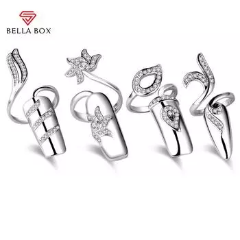 BELLA BOX Модное креативное открытое кольцо для женщин, темпераментные украшения для ногтей Forefinger