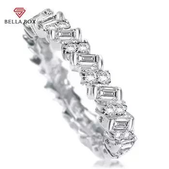 Bella Box модные кольца на палец с кубическим цирконием для женщин, простые стильные кольца для девочек, танцевальная вечеринка, повседневная одежда, универсальные женские украшения 6 белый