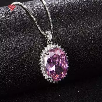 Bella Box новая мода овальное красное роскошное ожерелье кулон для женщин свадебные украшения