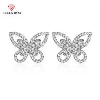 BELLA BOX новые серьги-бабочки женские простые и милые студенческие Мори холодный ветер дизайн персонализированные серьги для подруг