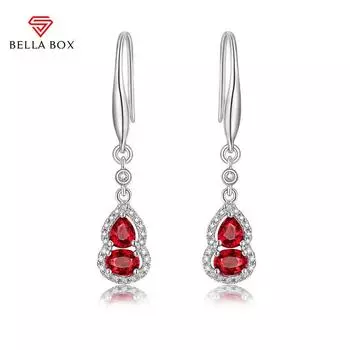 Bella Box Новый персонализированный модный красный кулон в форме тыквы, женский темпераментный групповой комплект с длинными серьгами из циркона, комплекты изысканных ювелирных изделий Necklace