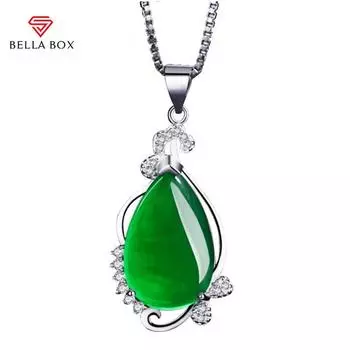 Bella Box, новый темпераментный кулон с каплями воды и цирконием, женская модная цепочка на ключицы, очаровательная цепочка для свадьбы, помолвки, ювелирные украшения зелёный