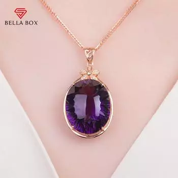 Bella Box, новый темпераментный овальный кулон, ожерелье, винтажные аксессуары, женские вечерние подарки, элегантные ювелирные изделия