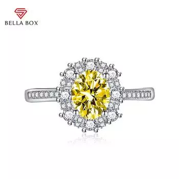 BELLA BOX открывающиеся кольца изменяемого размера для женщин с цирконом, ювелирные изделия для помолвки, подарок Adjustable Opening зелёный