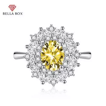 BELLA BOX открывающиеся кольца изменяемого размера для женщин с цирконом, ювелирные изделия для помолвки, подарок Adjustable Opening зелёный