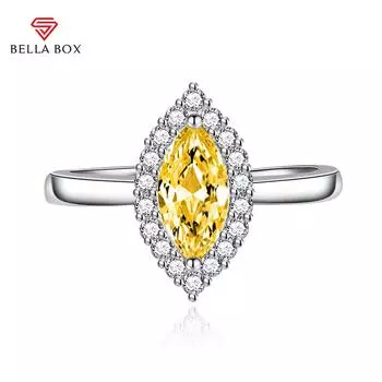 BELLA BOX открывающиеся кольца изменяемого размера для женщин с цирконом, ювелирные изделия для помолвки, подарок Adjustable Opening зелёный