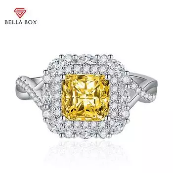 BELLA BOX открывающиеся кольца изменяемого размера для женщин с цирконом, ювелирные изделия для помолвки, подарок Adjustable Opening зелёный