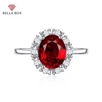 BELLA BOX овальные кольца с изменяемым размером для женщин, циркон, помолвка, ювелирные изделия, подарок Adjustable Opening зелёный