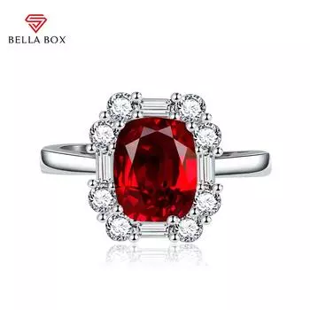 BELLA BOX овальные кольца с изменяемым размером для женщин, циркон, помолвка, ювелирные изделия, подарок Adjustable Opening зелёный