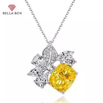 BELLA BOX Ожерелье в форме листа, многоцветное модное свадебное помолвочное ювелирное изделие розовый