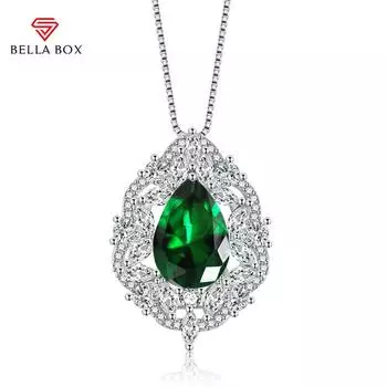 BELLA BOX подвеска-капля ожерелье несколько цветов модные свадебные помолвочные украшения зелёный